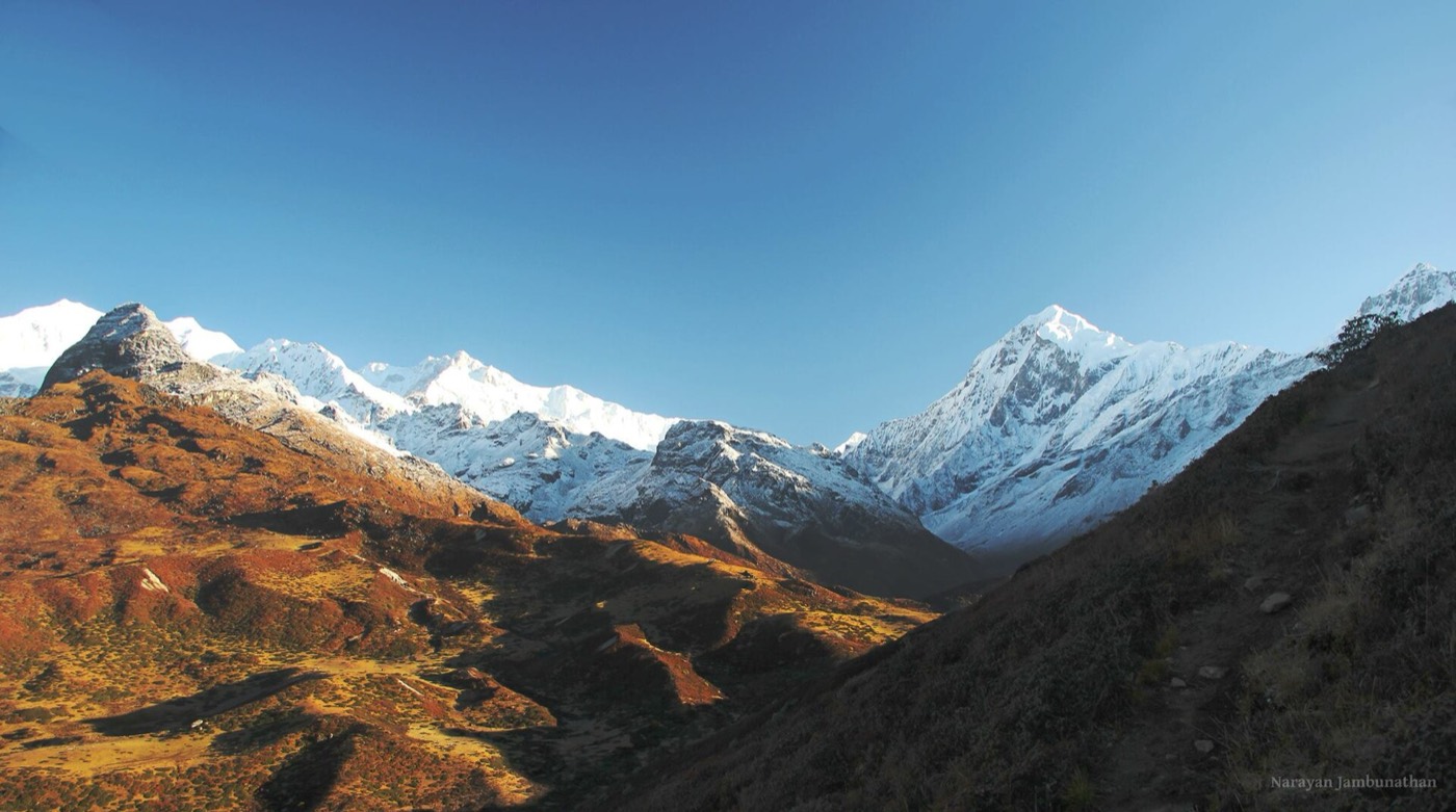 Kanchenjunga views along the Kanchenjunga Foothills Trail, an offbeat West Sikkim tour package